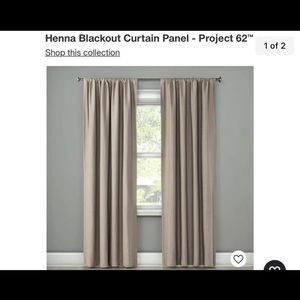 Project 62 Henna Blackout Curtain Panel (1) Black